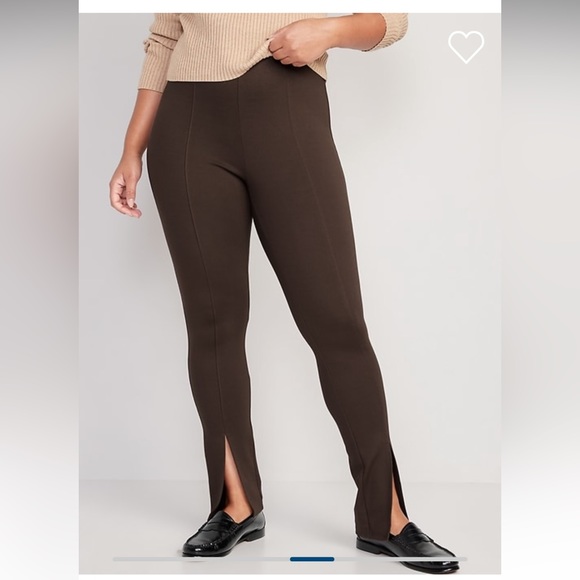 extra high waisted split front pants black - Picture 5 of 6